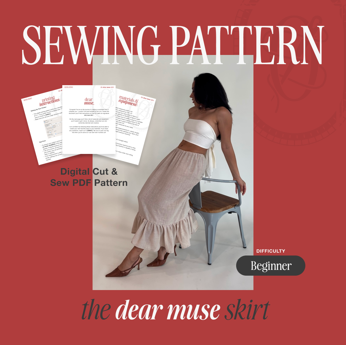 Dear Muse Skirt | PDF Sewing Pattern